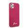 Case Guess GUHCN58LSLMGRE, skirtas Apple iPhone 11 Pro raudonas / bordo har nuotrauka 4