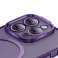 Baseus Glitter Magnetic Case Kit per iPhone 14 Pro (viola) + vetro foto 3