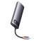Baseus Metal Gleam Series 6-in-1 HUB Docking Station Gray (WKWG030213) image 2