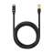 Baseus Speed Seven High Speed RJ45 Cable de red 10Gbps 3m negro fotografía 6