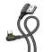 USB към USB-C кабел под ъгъл Mcdodo CA-5280 LED, 1.8m (черен) картина 1