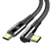 Câble USB-C vers USB-C Mcdodo Firefox 100W, 2m (Noir) photo 1