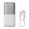 Powerbank Baseus Bipow Pro 10000mAh, 2xUSB, USB-C, 20W (blanco) fotografía 2