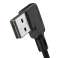 USB-kabel for lyn, Mcdodo CA-7300, vinklet, 1.8m (svart) bilde 1