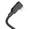 USB-kabel for lyn, Mcdodo CA-7300, vinklet, 1.8m (svart) bilde 3