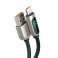 USB to USB-C Cable Baseus Display, 66W, 1m (green) image 1