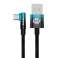 USB to USB-C cable Baseus Elbow angled 2m 100W (black-blue) image 5