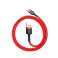 Kabel USB do USB C Baseus Cafule 3A 0.5m  czerwony zdjęcie 2