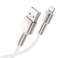 USB кабел за Lightning Baseus Cafule, 2.4A, 1m (бял) картина 2