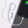 USB кабел за Lightning Baseus Cafule, 2.4A, 1m (бял) картина 6
