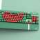Delux KM17DB Gaming-Tastatur (Grün und Rot) Bild 1