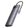 Baseus Metal Gleam Series 8-i-1-hub, USB-C til 3x USB 3.0 + 2x HDMI + USB bilde 2