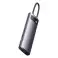 Baseus Metal Gleam Series 8-i-1-hub, USB-C til 3x USB 3.0 + 2x HDMI + USB bilde 3