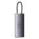 Baseus Metal Gleam Series 6en1 Hub, USB-C vers 3x USB 3.0 + 2x HDMI + USB photo 1