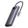 Baseus Metal Gleam Series 6en1 Hub, USB-C vers 3x USB 3.0 + 2x HDMI + USB photo 2