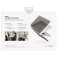 UNIQ Claro Laptoptasche für MacBook Air 13 (2022) grau/rauchgrau Bild 3