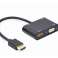 CableXpert HDMI kuni HDMI Female + heliadapteri kaabel,A-HDMIM-HDMIFVGAF-01 foto 2