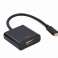 CableXpert Przejściówka USB typu C na HDMI, czarna - A-CM-HDMIF-03 zdjęcie 2