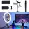 LED-ringlys RGB stativ telefonholder ringlampestativ bilde 3