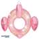 Flamingo napihljiv plavalni obroč za otroke - bleščice, trpežen PVC, največja obremenitev 60kg fotografija 1