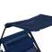 FOLDING GARDEN LOUNGER DARK BLUE image 3