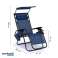 FOLDING GARDEN LOUNGER DARK BLUE image 5