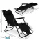 CHAISE LONGUE DE JARDIN AVEC APPUI-TÊTE NOIR photo 6