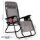 CHAISE LONGUE DE JARDIN PLIANTE GRISE - Cadre en acier durable avec confort Zero Gravity photo 6