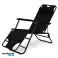 CHAISE LONGUE DE JARDIN AVEC APPUI-TÊTE NOIR photo 3