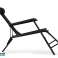 CHAISE LONGUE DE JARDIN AVEC APPUI-TÊTE NOIR photo 4