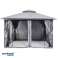 ÇADIR BAHÇE PAVYONU LUX GAZEBO 3X4M CIBINLIKLI VE TAM DUVARLI fotoğraf 4