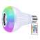 Цветна крушка 12 цвята LED RGB Bluetooth високоговорител дистанционно управление картина 1
