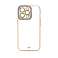 Fashion Case Case per iPhone 12 Pro Gel Case con cornice Fio dorata foto 2