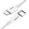 Ugreen-kaapeli USB Type C -kaapeli Lightning MFI 1m 3A 18W valkoinen 10493 kuva 2