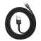Cable Baseus Cafule Cable de nylon duradero USB / Cable Lightning fotografía 2
