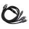 Wozinsky kabelio kabelis 3in1 USB tipas C / mikro USB / Lightning 2 8A nuotrauka 3