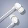 Kulak içi kablolu kulaklıklar Vipfan M16 jakı 3,5 mm 1m beyaz fotoğraf 2