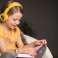 BuddyPhones Raziščite Plus žice slušalke za otroke rumene fotografija 5