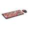 Kabelloses Tastatur-Kit MOFII 666 2.4G Schwarz &; Rot Bild 1