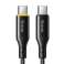 Kábel USB C na USB C Mcdodo CA 3460 PD 100W 1.2m čierny fotka 1