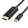 Cablu USB C la HDMI Choetech CH0019 1.8m negru fotografia 1