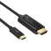 USB C till HDMI-kabel Choetech CH0019 1.8m svart bild 2