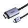 USB C į HDMI kabelis Baseus 4K 3M juoda nuotrauka 2