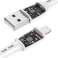 USB kabelis Lightning Vipfan Racing X05 3A 3M baltā krāsā attēls 1