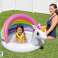 AUFBLASBARES SCHWIMMBAD PLANSCHBECKEN EINHORN ÜBERDACHUNG Bild 2