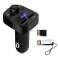 Trasmettitore per auto FM Bluetooth MP3 Player Caricabatteria da auto SD foto 2