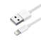 Choetech sertifisert kabel USB A-kabel Lyn MFI 1 8m hvit bilde 6