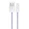 Кабель Baseus Dynamic 2 серии USB A Lightning 2.4A 480 Мбит/с 1 м фиолетовый изображение 4
