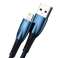 Baseus Glimmer serijos USB A Lightning 2.4A kabelis 480Mbps 1m mėlyna nuotrauka 2