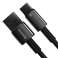 Кабель Baseus Tungsten Gold USB A USB C 480 Мбит/с 100 Вт 2 м Черный CAWJ0 изображение 4